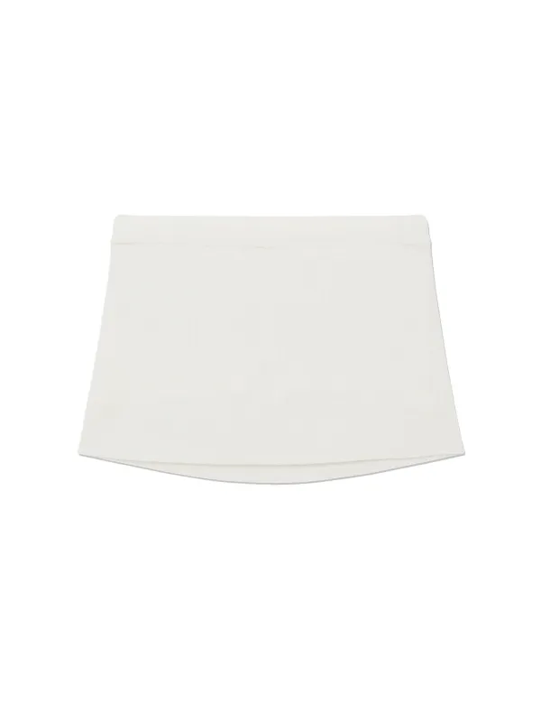 G KNIT REST SKIRT (WHITE)