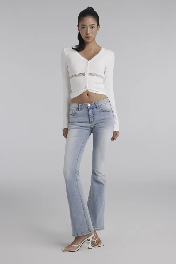 Sugarmist Lace Cardigan, White