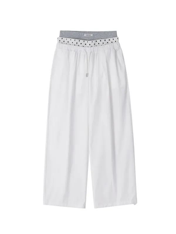 SAGGING LAYERED PANTS_WHITE