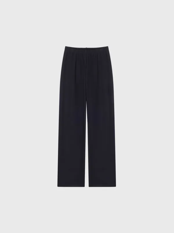 Brushed Jersey Bias Pants (Black / Gray / Beige)