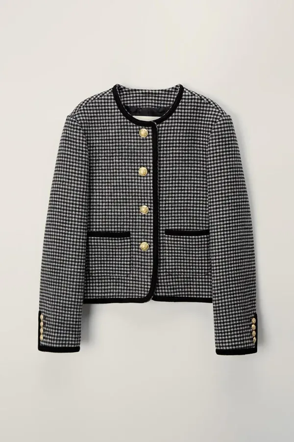 CLASSIC BOUCLE TWEED JACKET CHECK