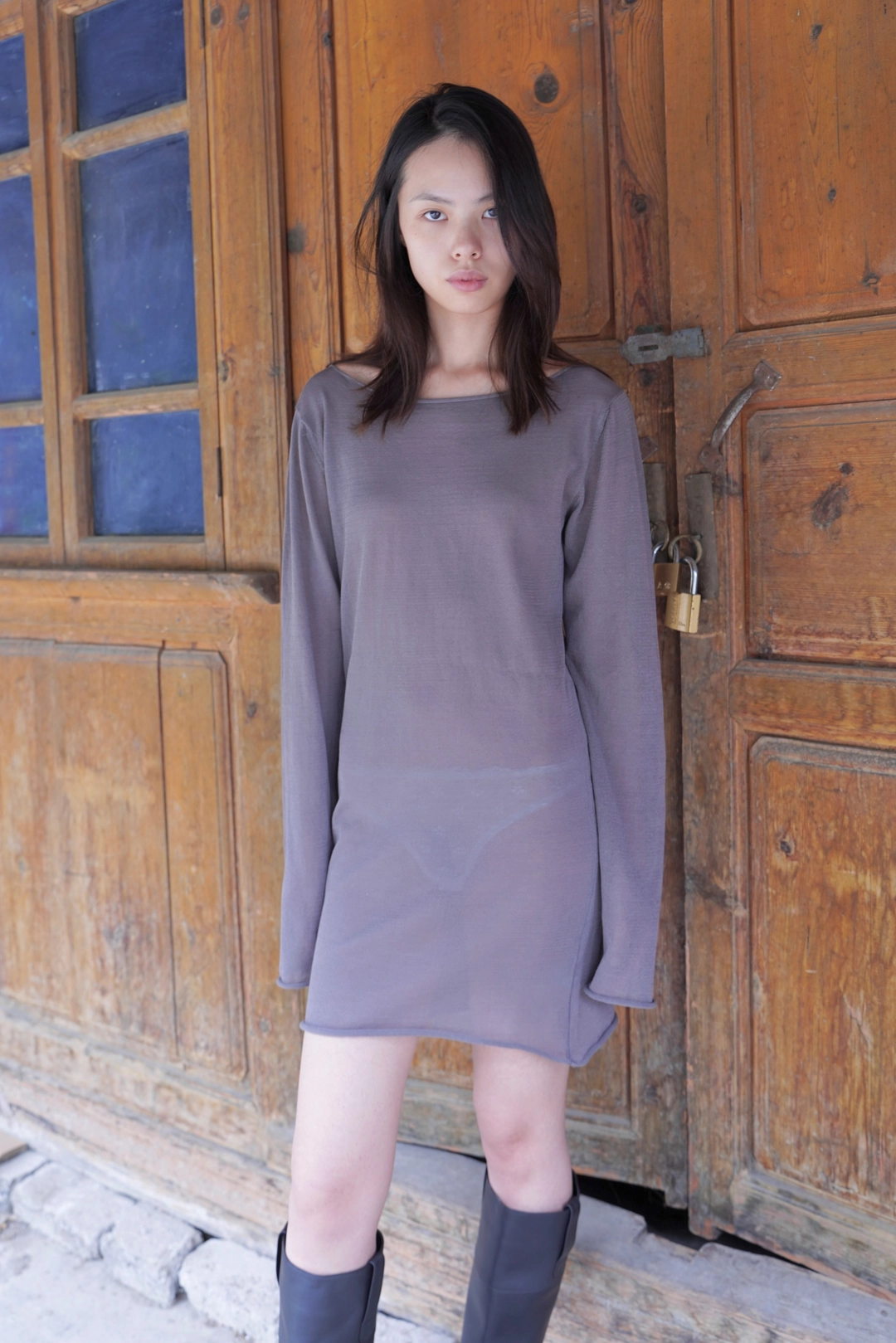 누아누 Sprin Dress_Charcoal 상품 이미지 2