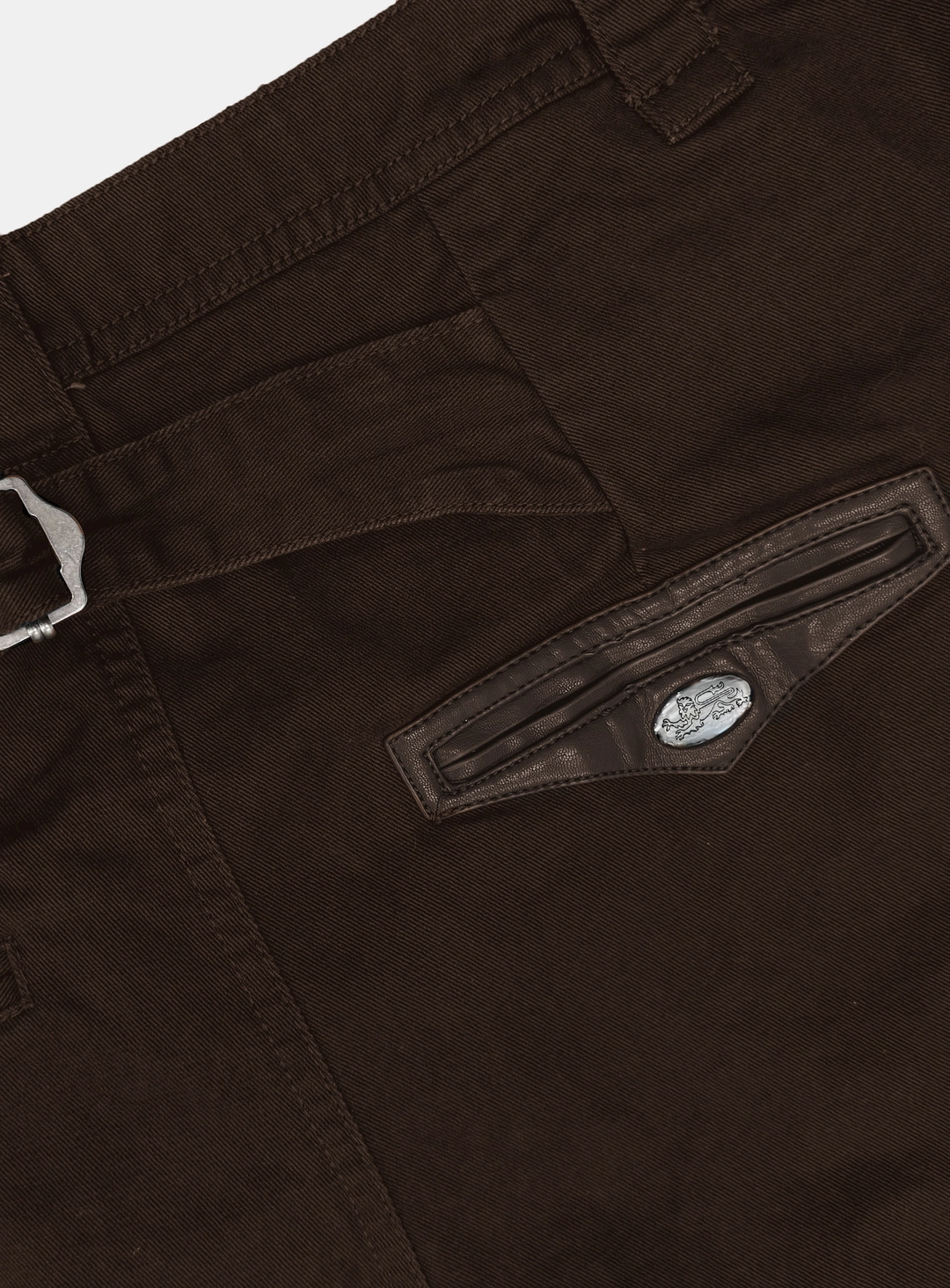 배드블러드 [w-pts26-007] Mystic Formal Curved Chino Pants - Brown 상품 이미지 3