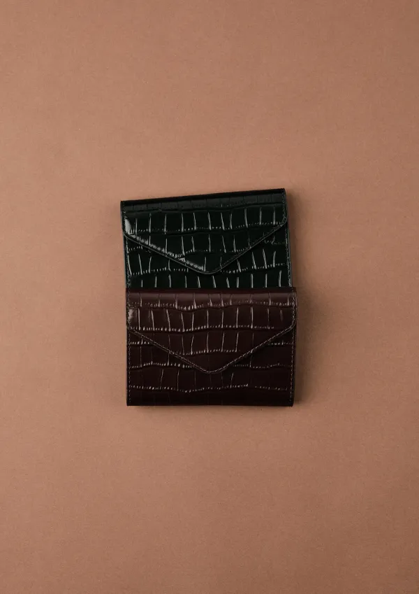 Croco Leather Wallet