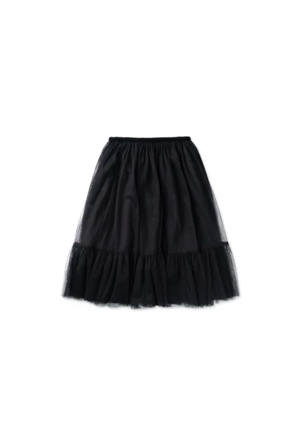 Tulle midi skirt_black