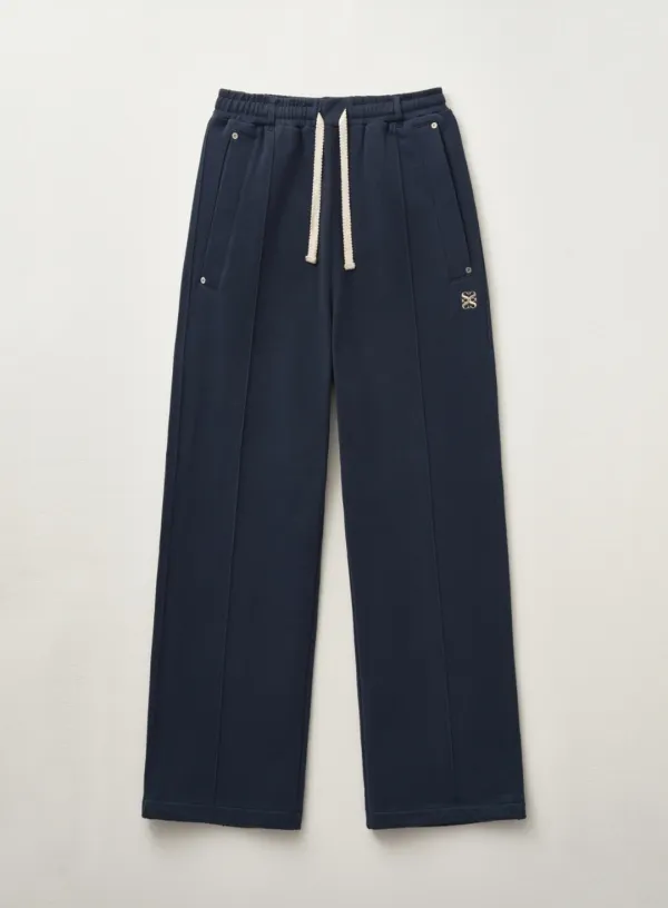 Teo Cotton Banding Sweatpants - Classic Navy