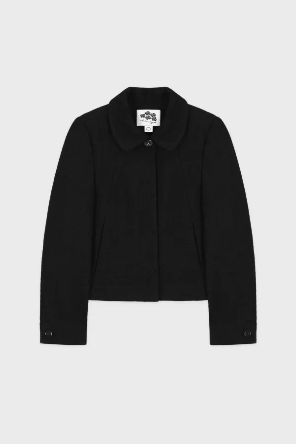 Tweed Single Jacket (Black)