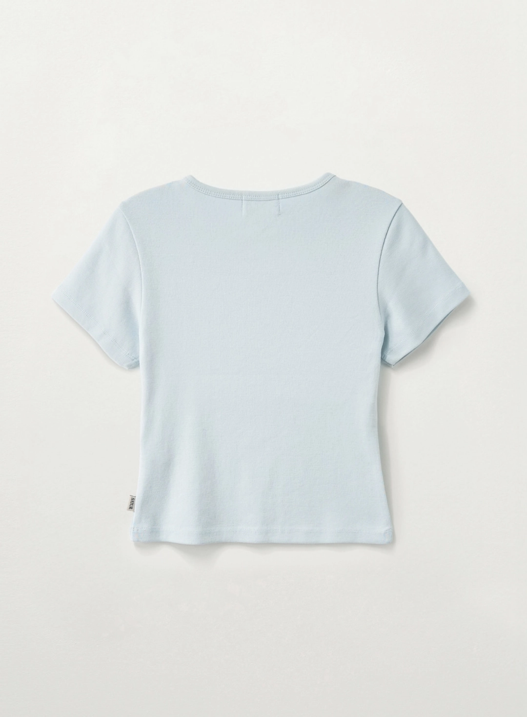 세터 (W) Belt Graphic Slim Fit T-Shirt - Sky Blue 상품 이미지 2