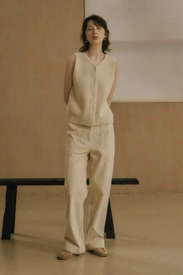 MALLOW POCKET CORDUROY PANTS_IVORY