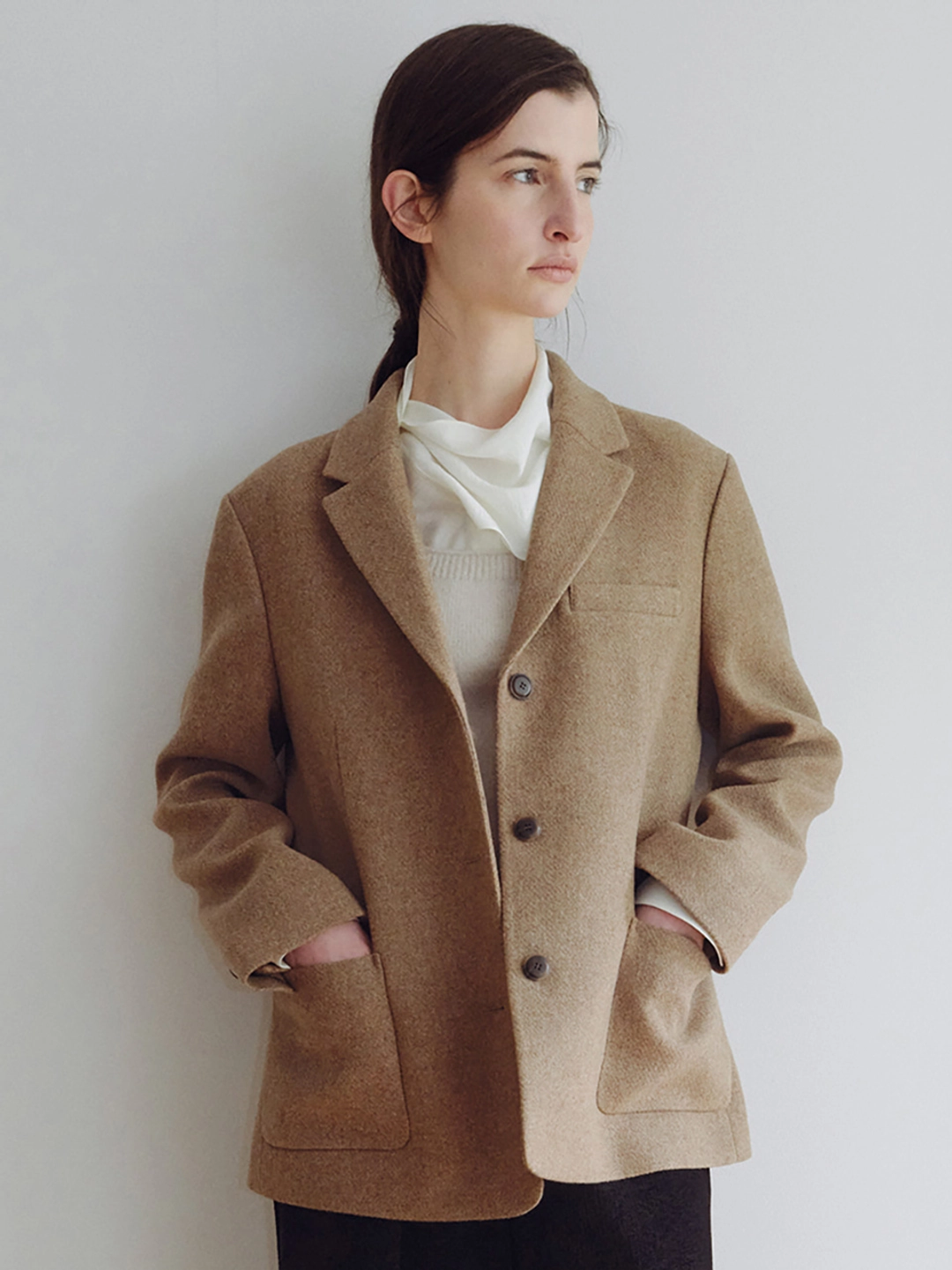 오떼뜨 OVE MODERN WOOL JK_OLIVE BEIGE 상품 이미지 1