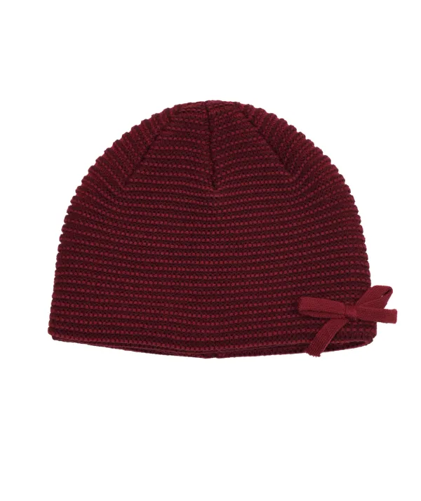 Blended Bow Beanie [Red]
