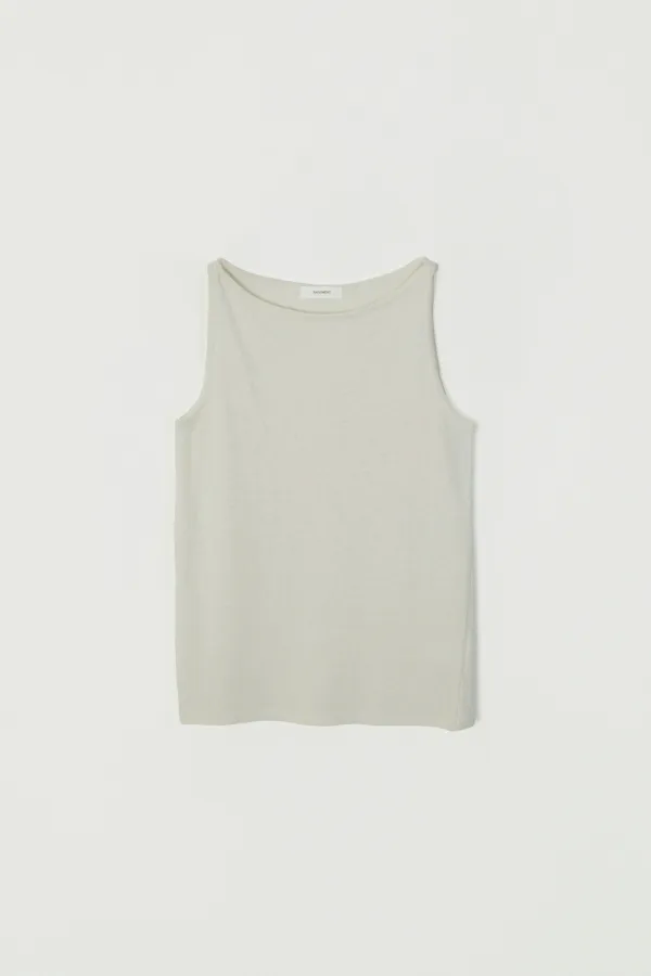CLIVEN WOOL BOAT-NECK SLEEVELESS KNIT_IVORY