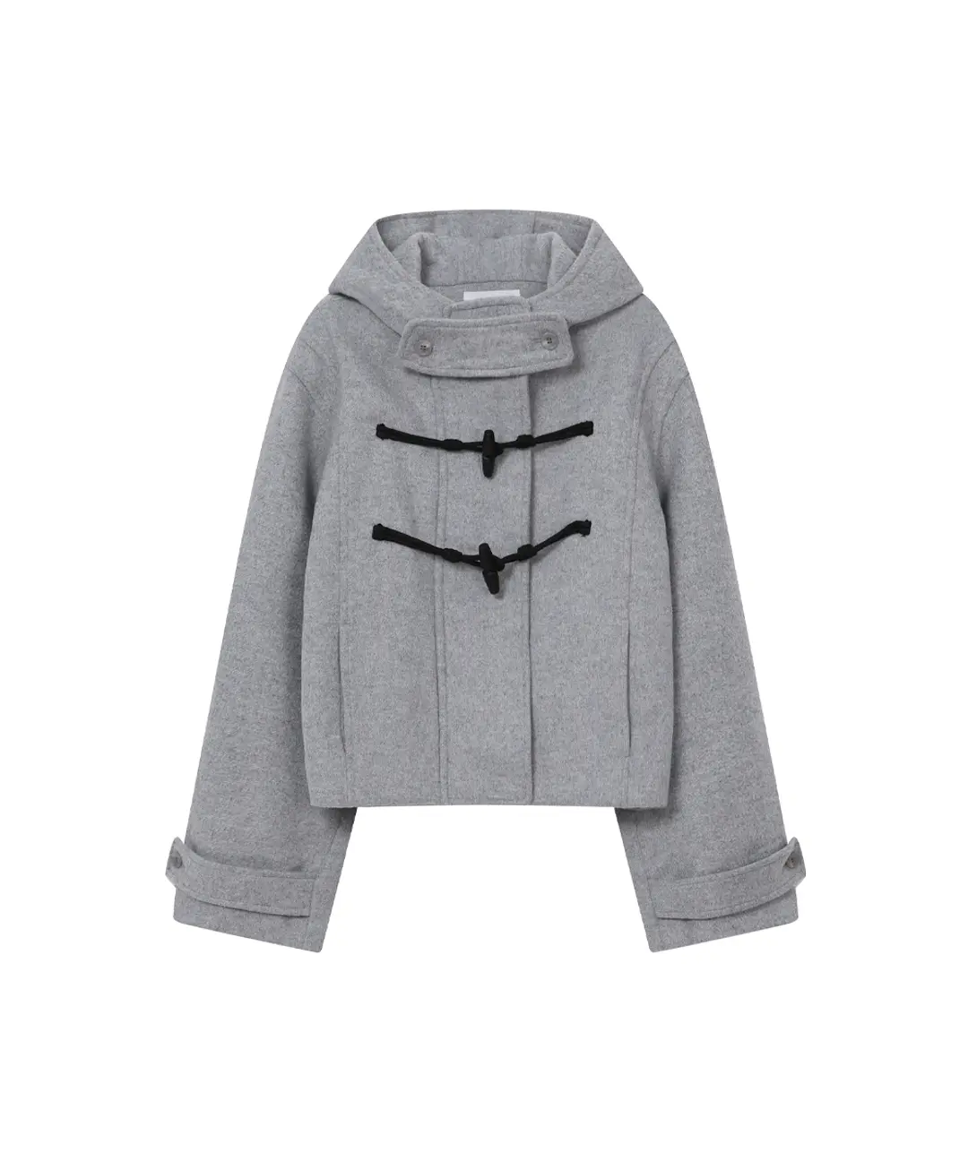 미세키서울 Duffle hoodie short coat GREY 상품 이미지 1