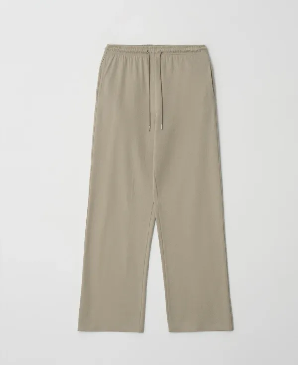 Cottage Relax Fit Wide Banding Pants_LIGHT KHAKI