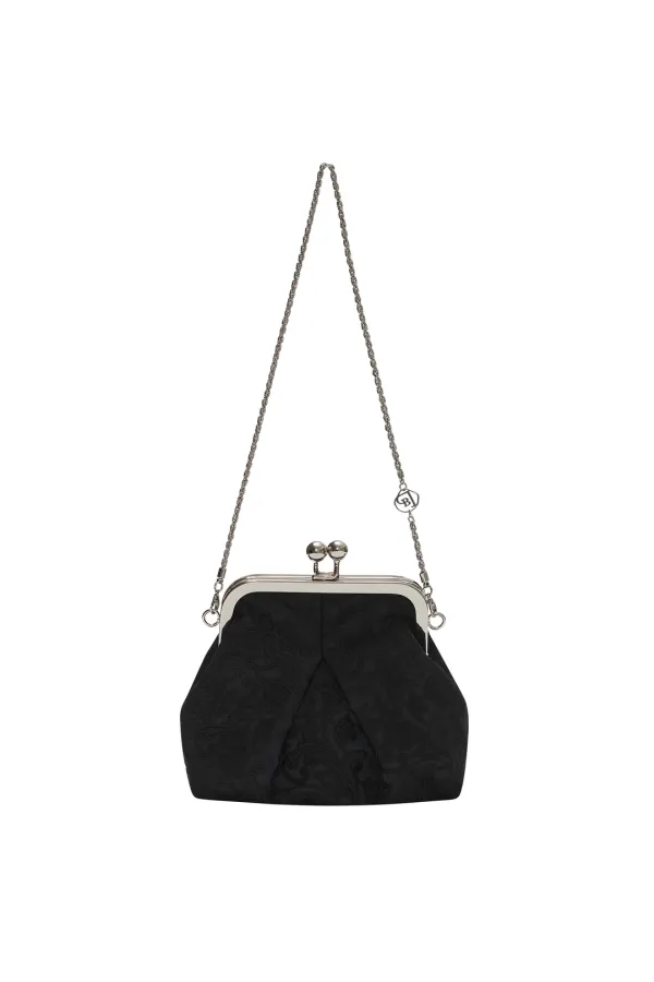 DAMASK CHAIN PURSE [BLACK]
