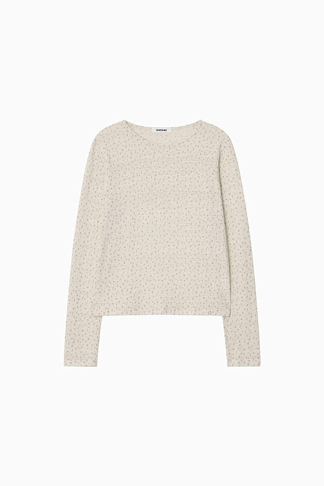 오헤시오 KEY PATTERNED LONG SLEEVE, IVORY 상품 이미지 1