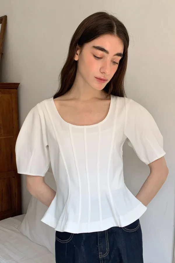 Bella Blouse / White