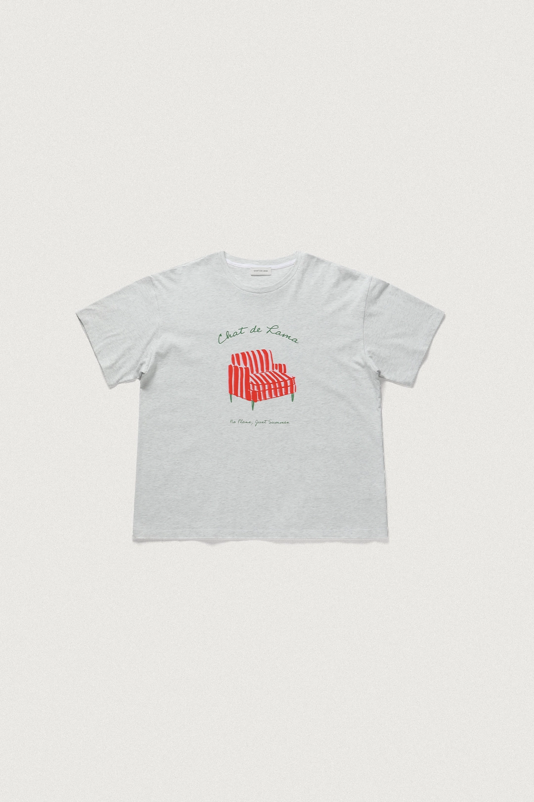 샤드라마 NO PLANS JUST SUMMER T-SHIRT [GRAY] 상품 이미지 1