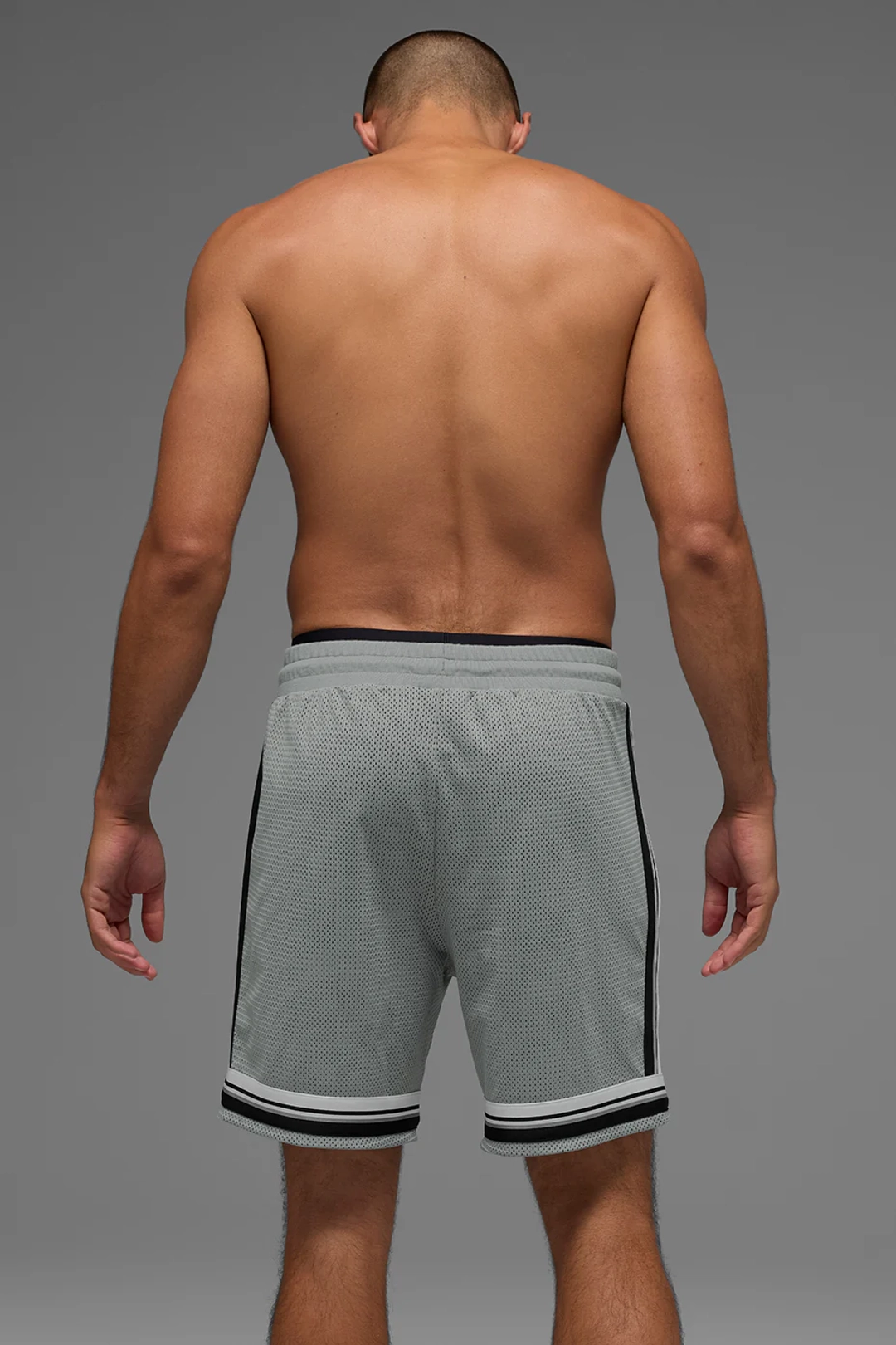 알로요가 7" Key Mesh Basketball Short - Lunar Grey 상품 이미지 3
