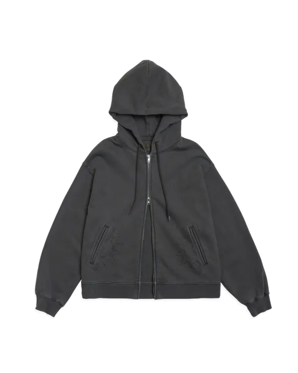 HS Symbol Hoodie Zip Up_VTG Charcoal