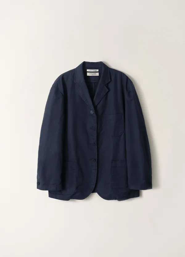2ND/ Mild oversized linen jacket (Navy)
