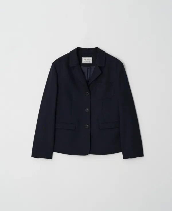 Calm Tailored Single Jacket_NAVY