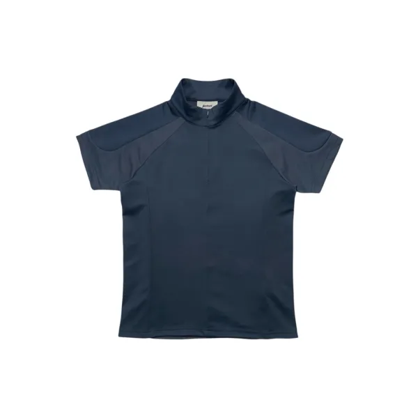 SS26 TRAINER HALF ZIP T-SHIRT (NAVY)