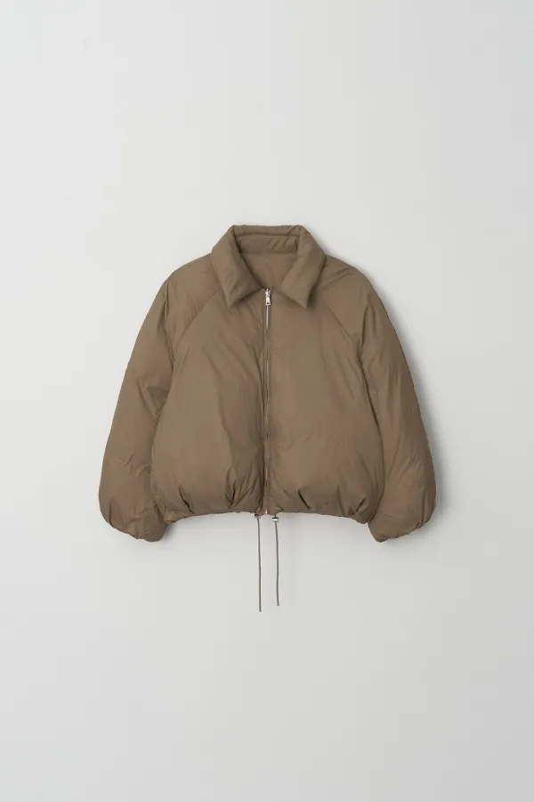 Reversible Collar Down Jacket (brown)