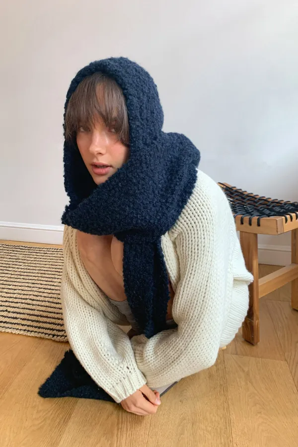 Fuff Hoodie Muffler / Dark Navy