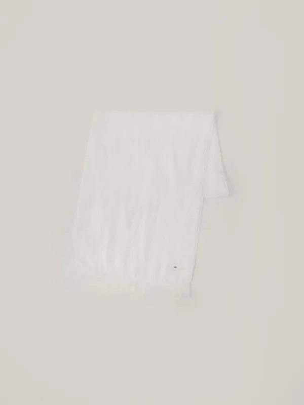 Sheer Linen Scarf - Ivory