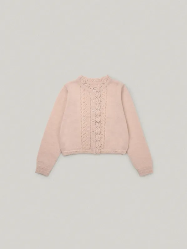 Petal Mohair Knit Cardigan - Pink페탈 모헤어 니트 가디건