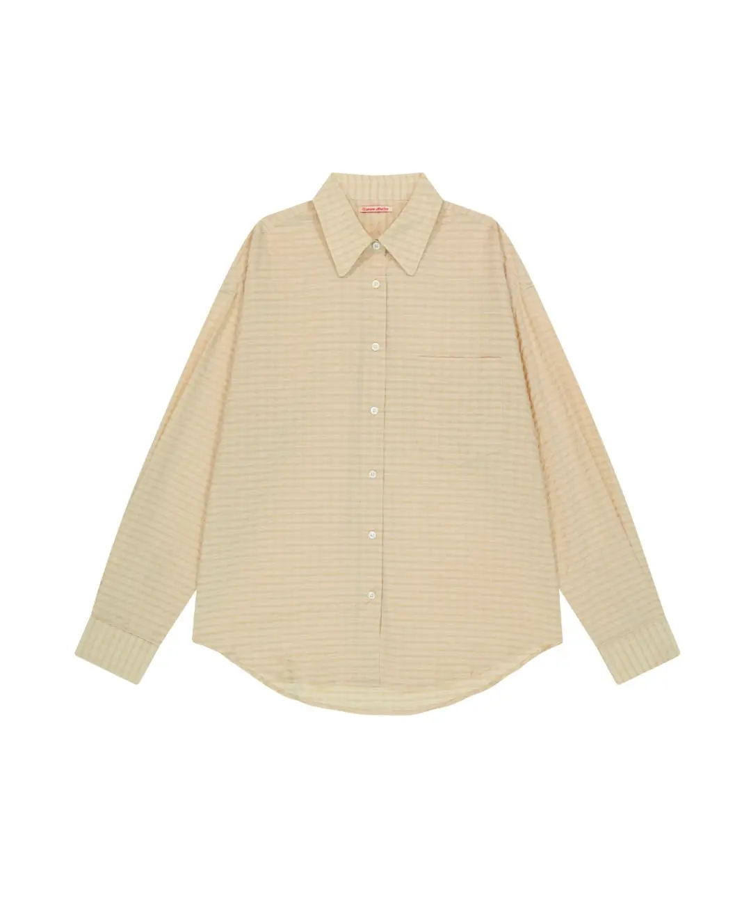반원 아뜰리에 A3513 링클 체크 셔츠_Sandy yellow 상품 이미지 1