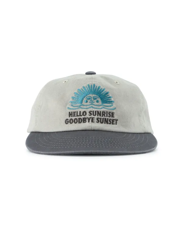 90s Logo 6Panel Cap_Light Gray & Charcoal