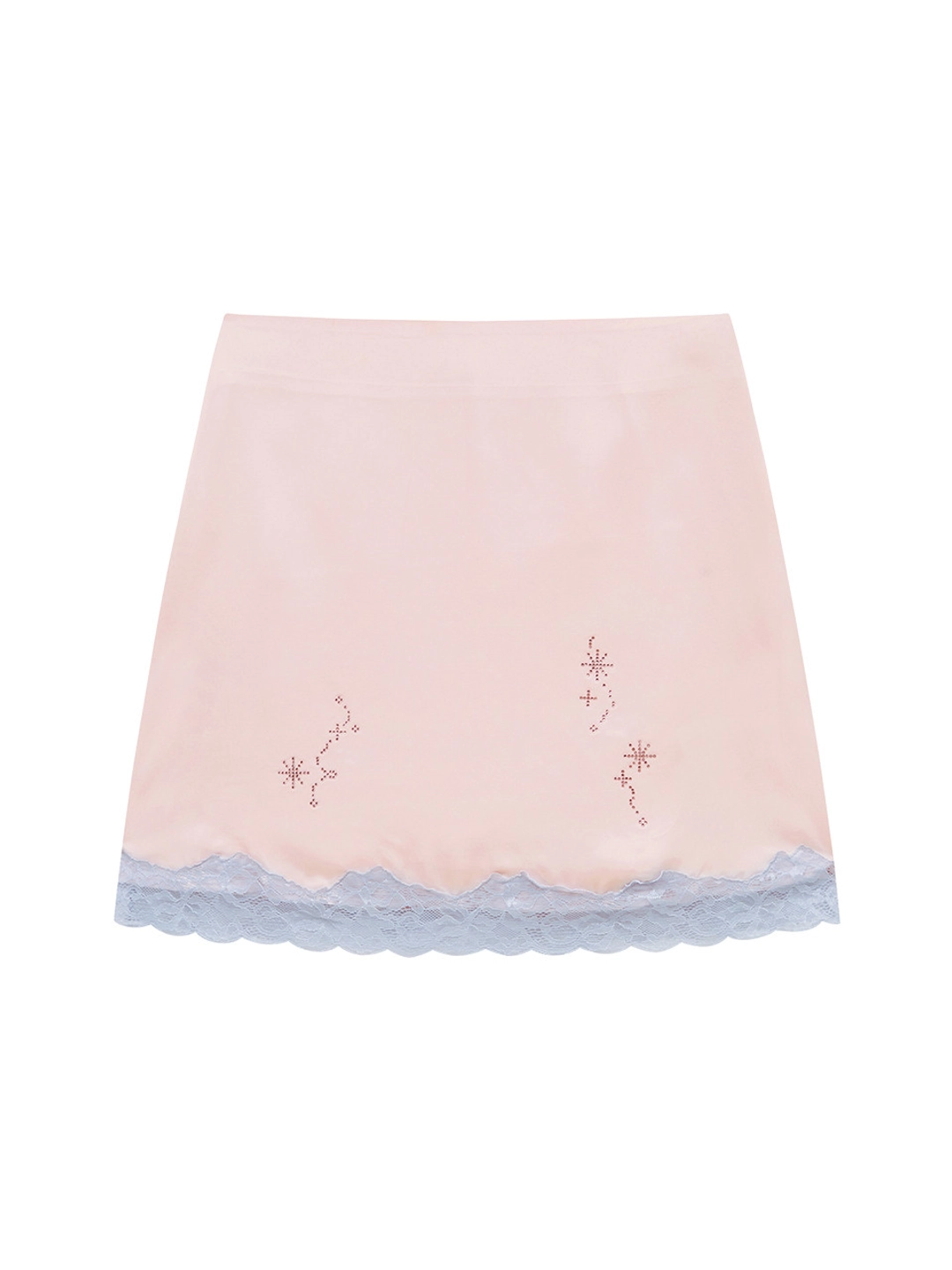 마가린핑거스 LACE SATIN HOTFIX SKIRT (PINK) 상품 이미지 1