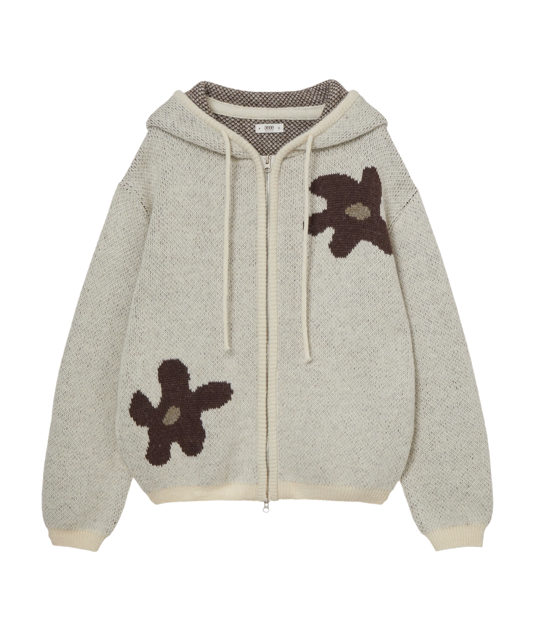 에이이에이이 DAISY KNIT HOODIE [BEIGE] 상품 이미지 2