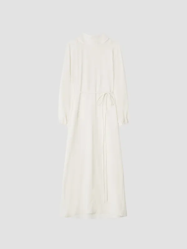 HIGH NECK TIE LONG OPS_CREAM_OE3C2MOP90CRM