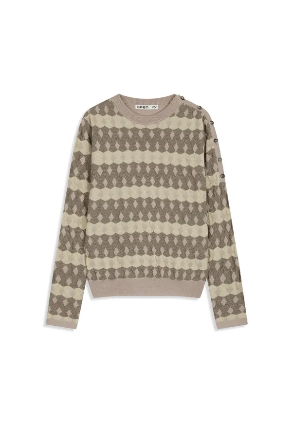 JACQUARD PULLOVER, KHAKI