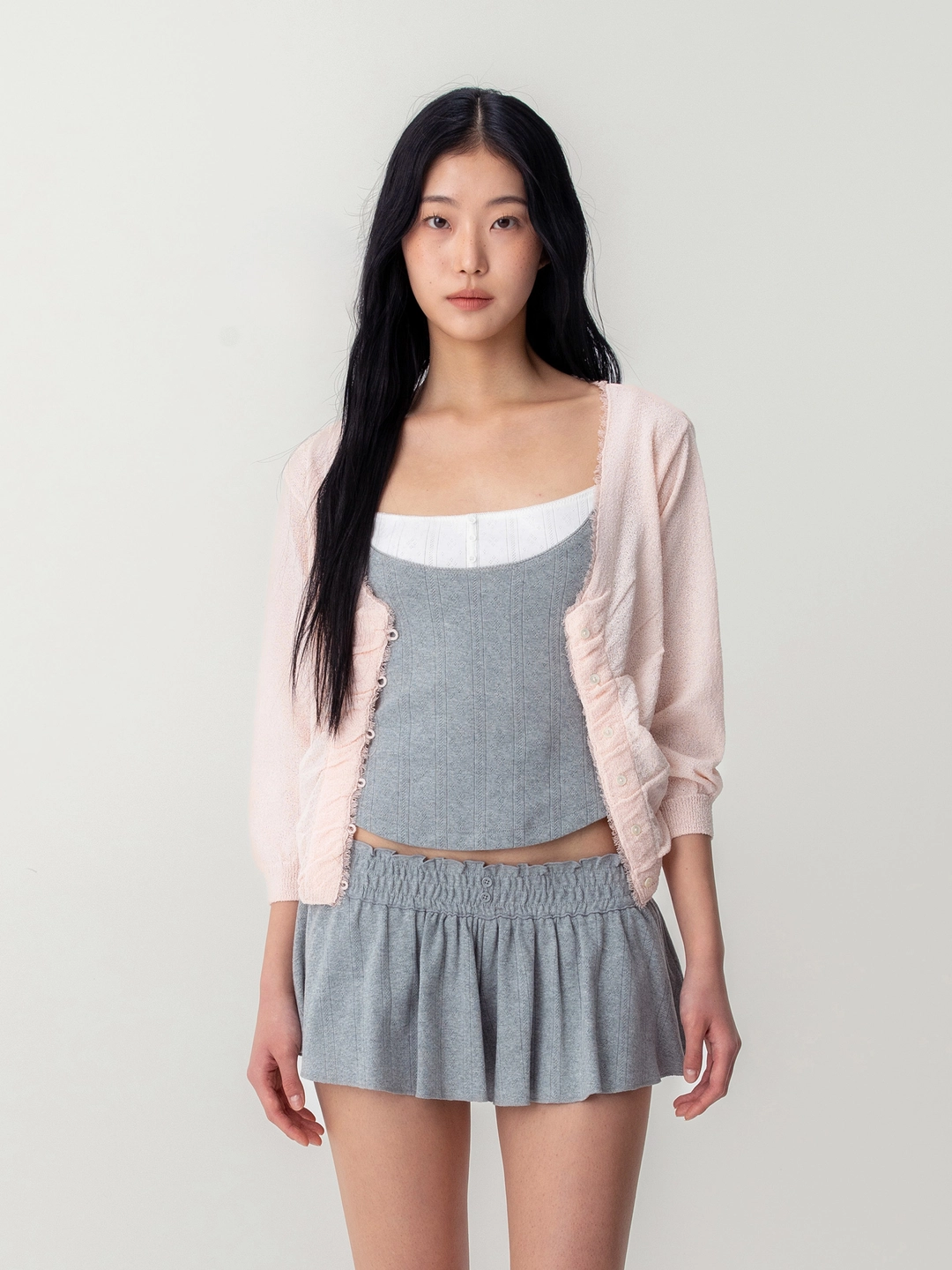 글로니 HONEY LAYERED CAMISOLE (GRAY) 상품 이미지 2