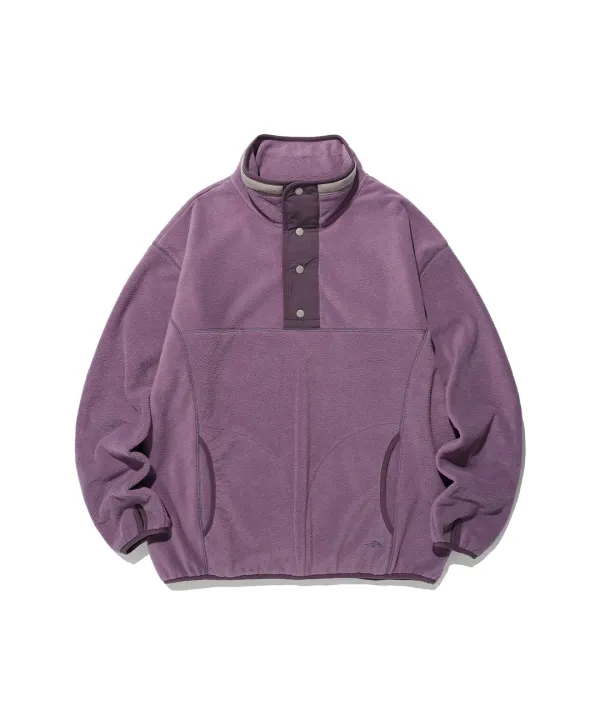 [10/20 11:00 KST] fleece half snap pullover [purple]