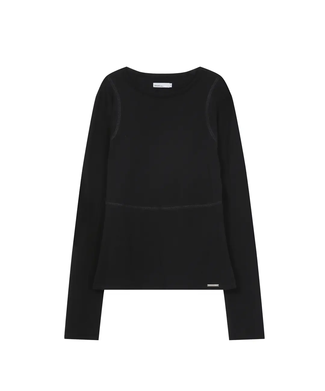 미세키서울 Sheer long sleeves BLACK 상품 이미지 3