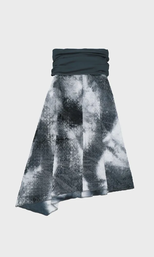 Marbled Salang Skirt_Black