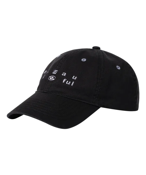 SAN SAN X b.E WASHED BALL CAP [BLACK]