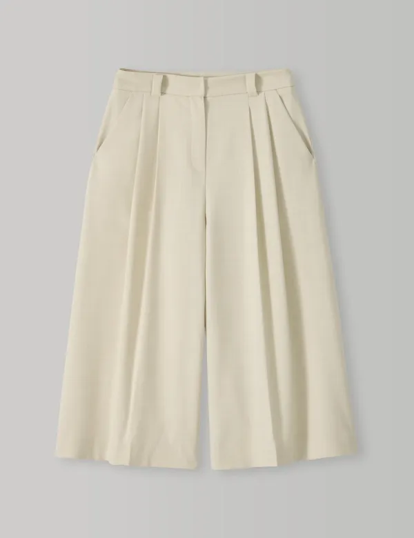 Fresh Flow Culotte Pants (Oat Latte)