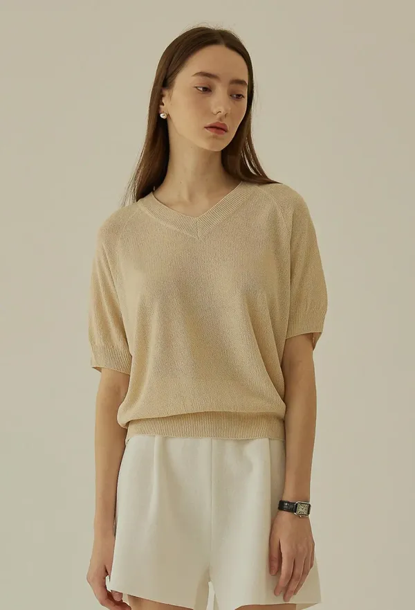 WAFFLE V KNIT