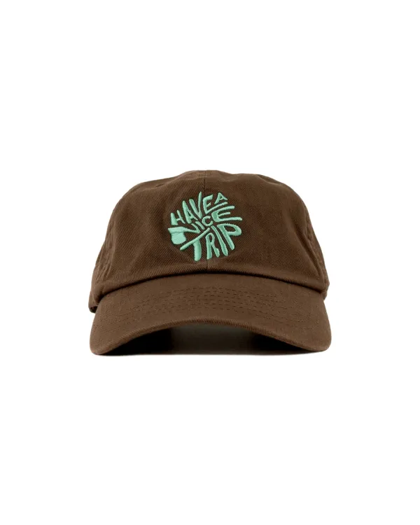 HNT Swirl Logo Ball Cap_Brown