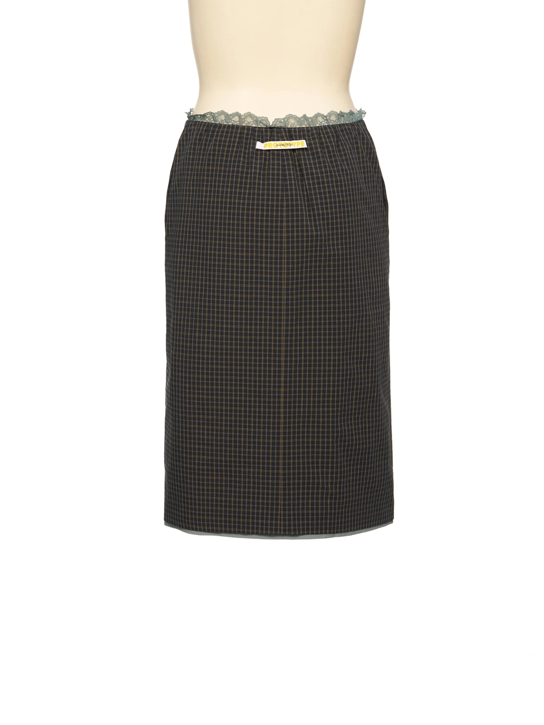 푸쉬버튼 PF26 GRAY REVERSIBLE STRAIGHT SKIRT 상품 이미지 3