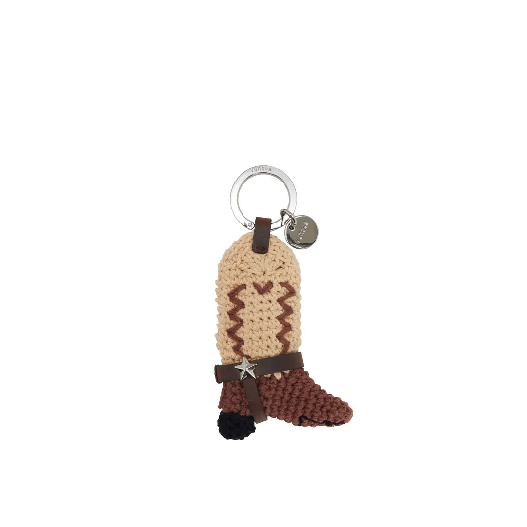 분크 [아울렛] Crochet Western Boots Charm (크로셰 웨스턴 부츠 참) Brown 상품 이미지 1
