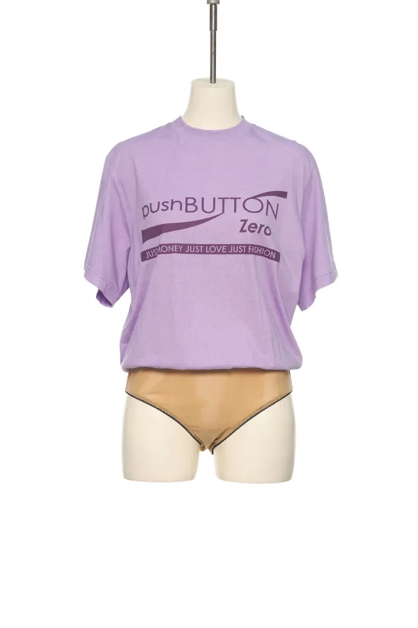 SS25 PURPLE LOGO PRINTED BODY SUIT
