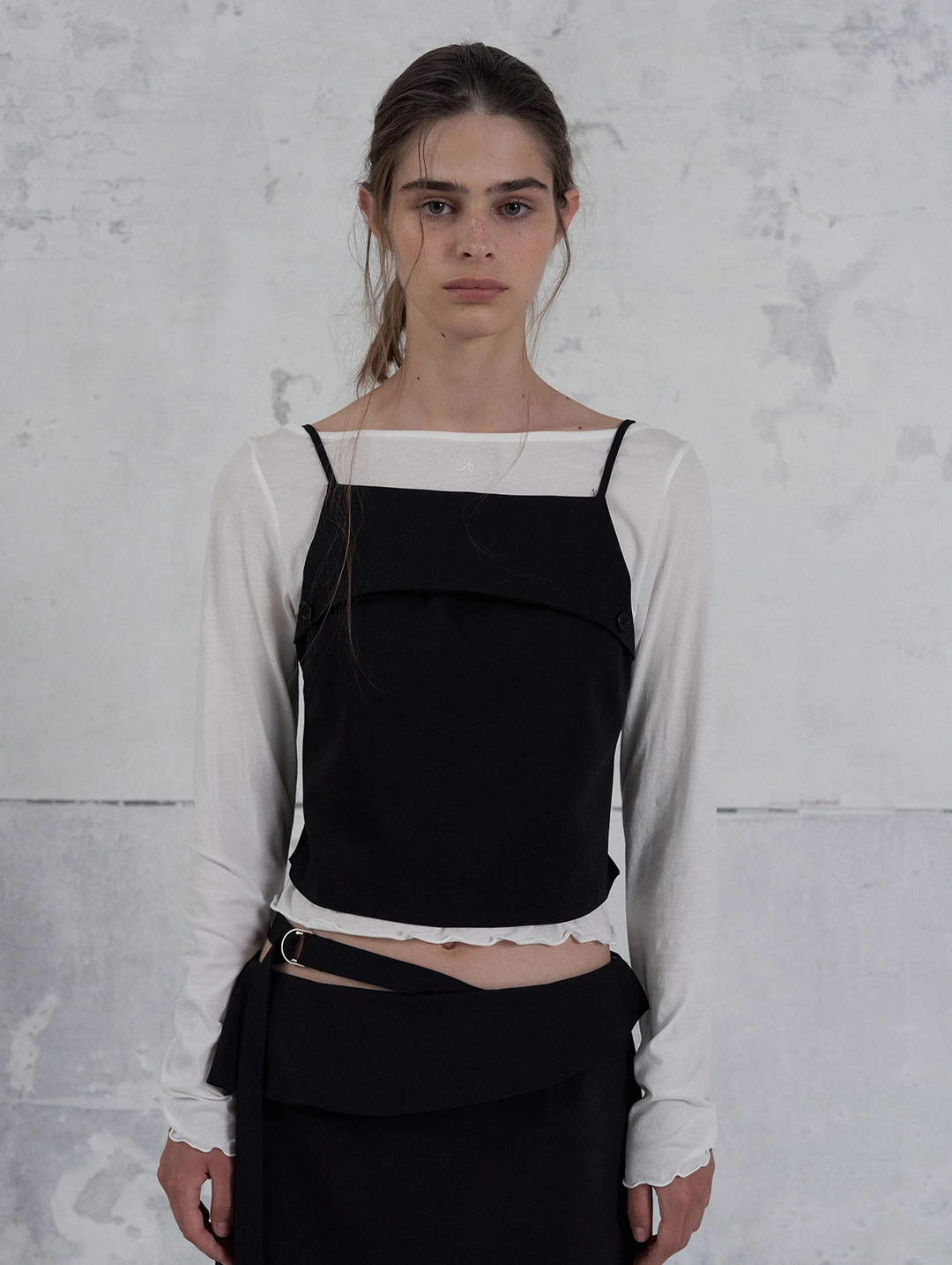 포에토 Linear rough top - black 상품 이미지 2