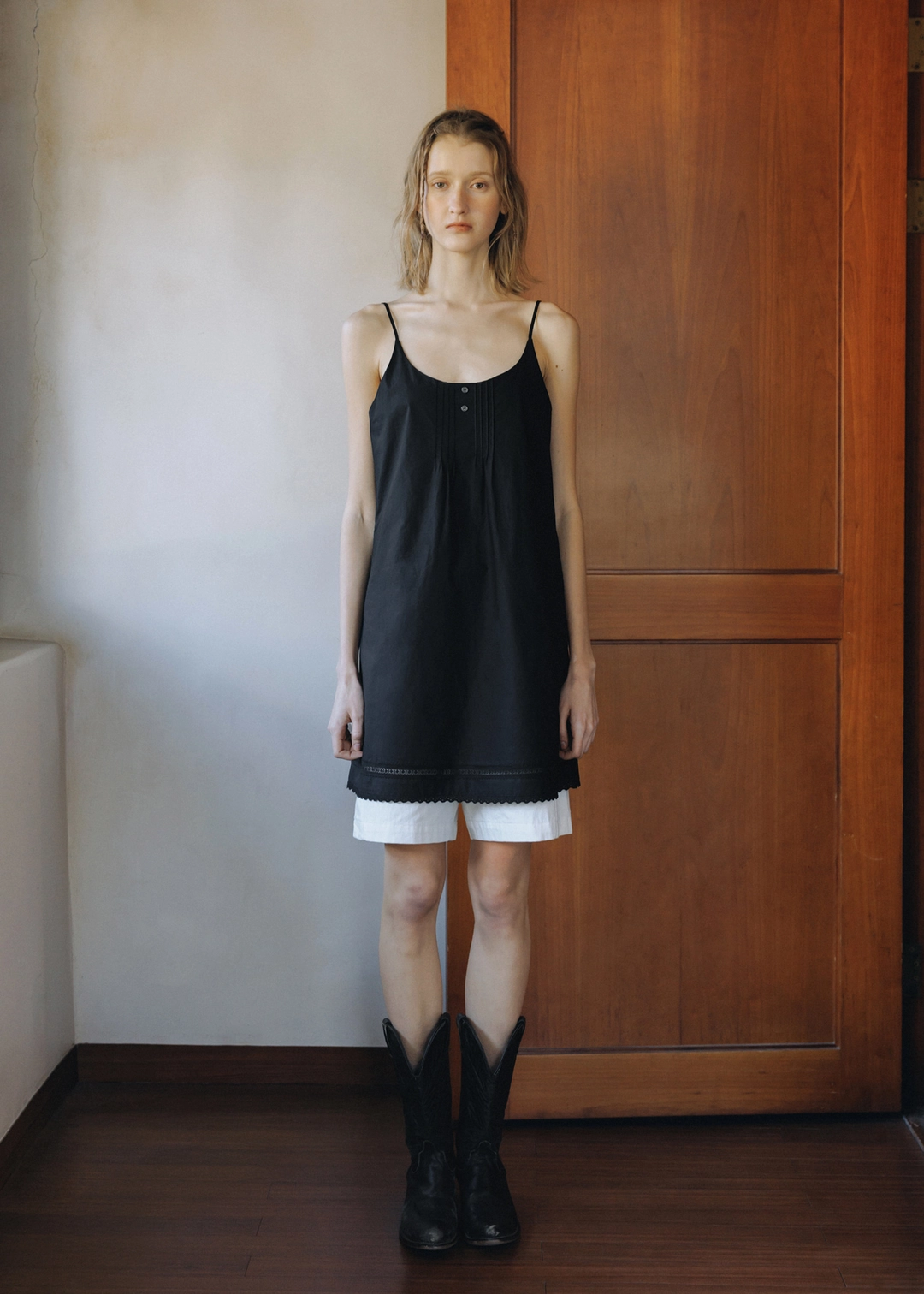 앤니즈 Haily pintuck dress (black) 상품 이미지 2